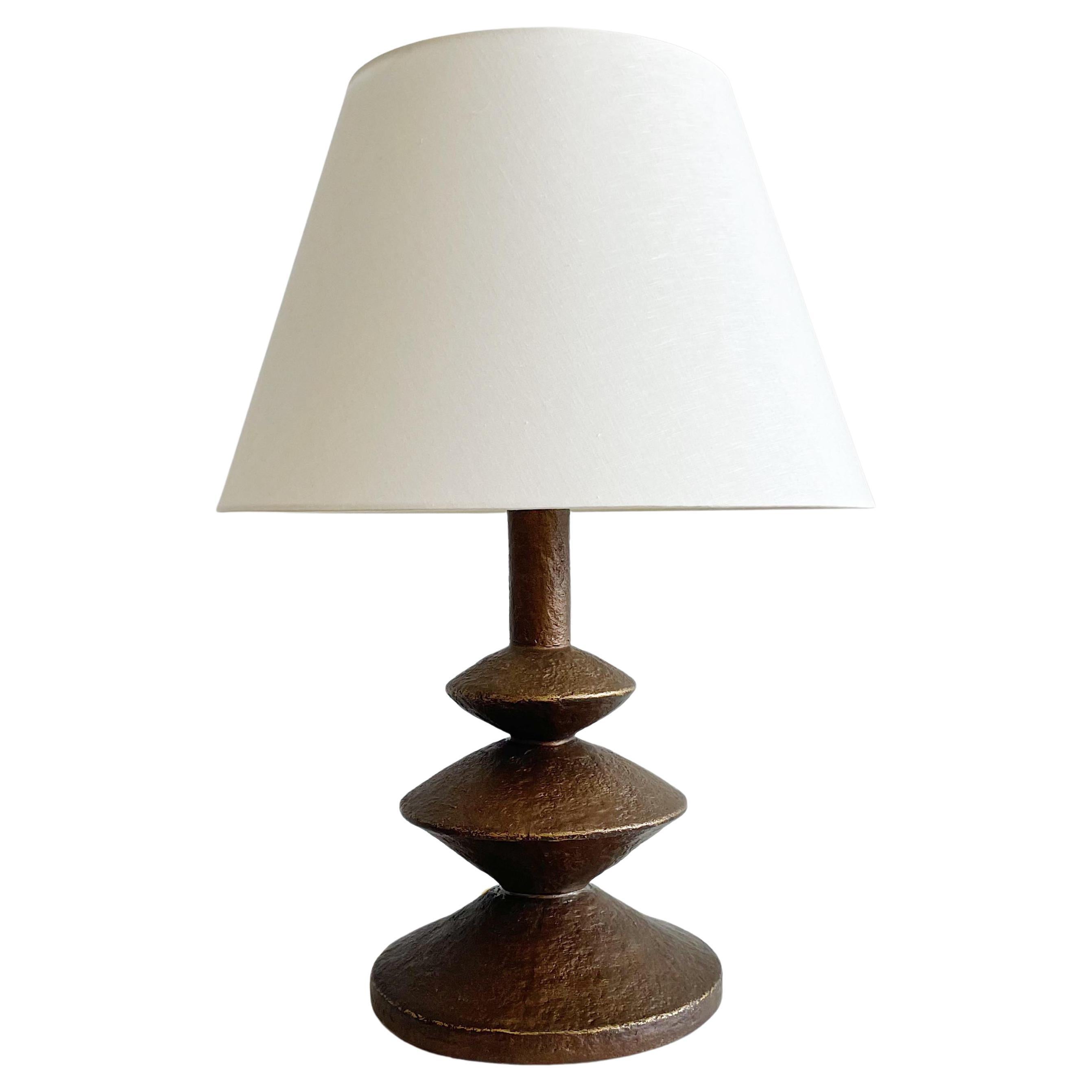 Giacometti Style Table Lamp in Bronze Finish by Sirmos