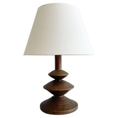Giacometti Style Table Lamp in Bronze Finish by Sirmos
