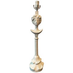 Giacometti Style Tete De Femme Table Lamp