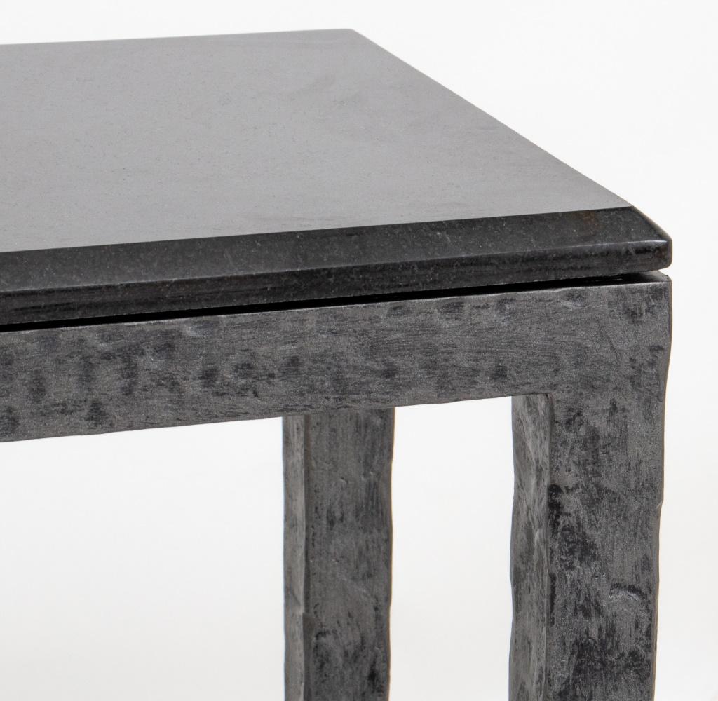 Unknown Giacometti Style Wrought Iron Side Table, 20th C