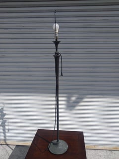 Giacommetti Style Brutalist Bronze Floor Lamp