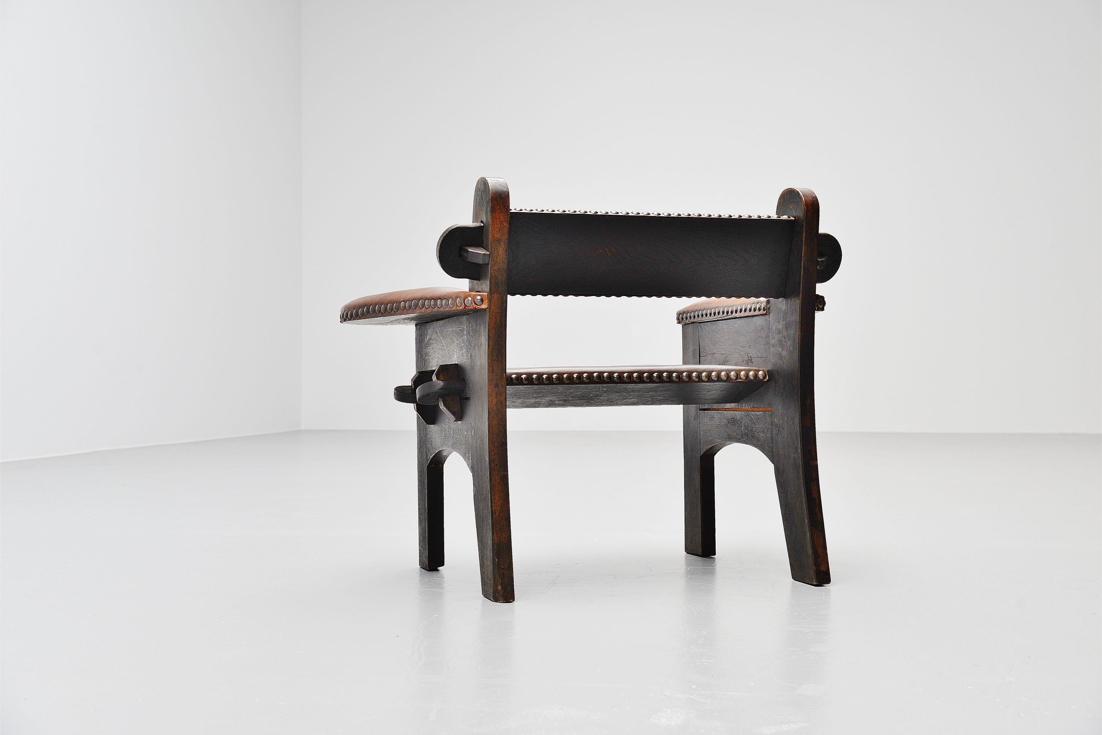 Mid-Century Modern Giacomo Balla Attributed Armchair, Italy, 1950