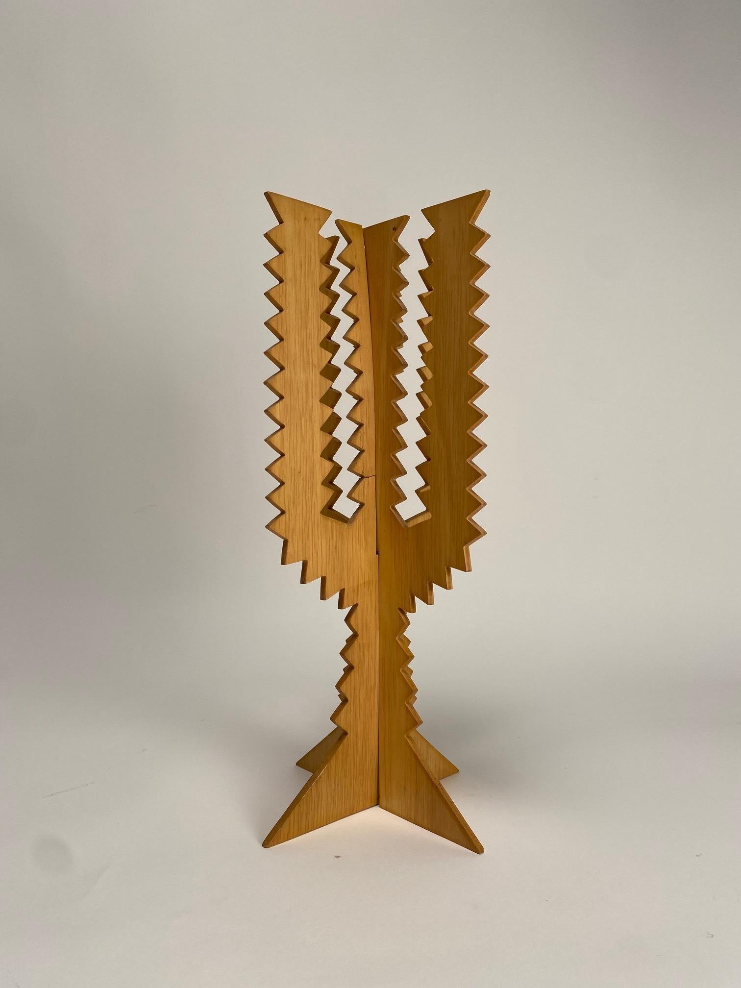 Giacomo Balla, Cactus model Sculpture Gavina 1968 (Wodden Prototype) In Good Condition For Sale In Argelato, BO