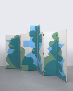Giacomo Balla Double Folding Screen For Gavina C.1980's (Designed in 1917)