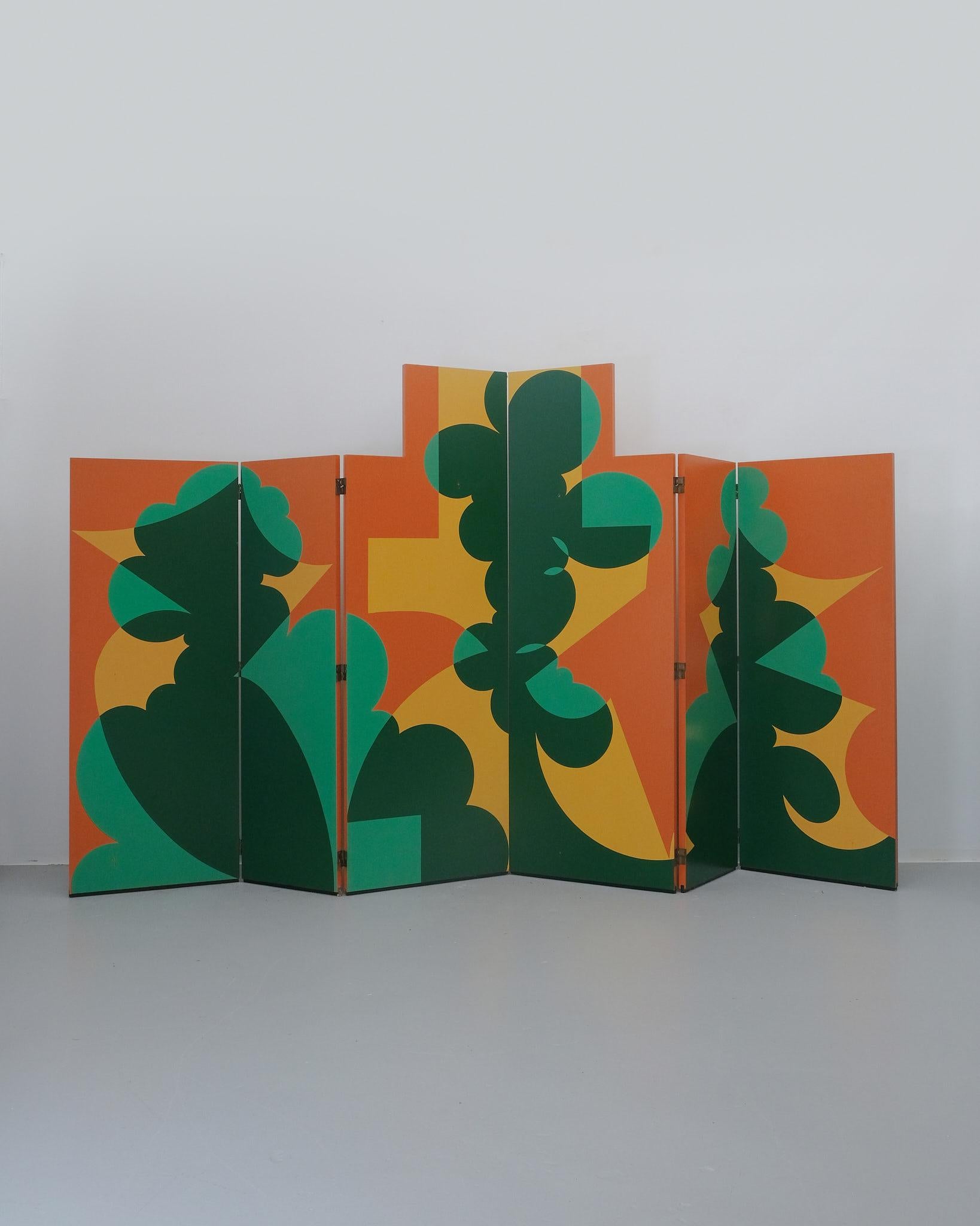 Italiano Giacomo Balla Doppio paravento Foldes per Gavina C.1980 (progettato nel 1917) in vendita