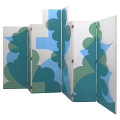 Giacomo Balla Double Folding Screen For Gavina C.1980's (Designed in 1917)