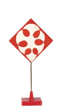 Geometric Pattern With Triangles - Temperas on Wood by Giacomo Balla - 1930s