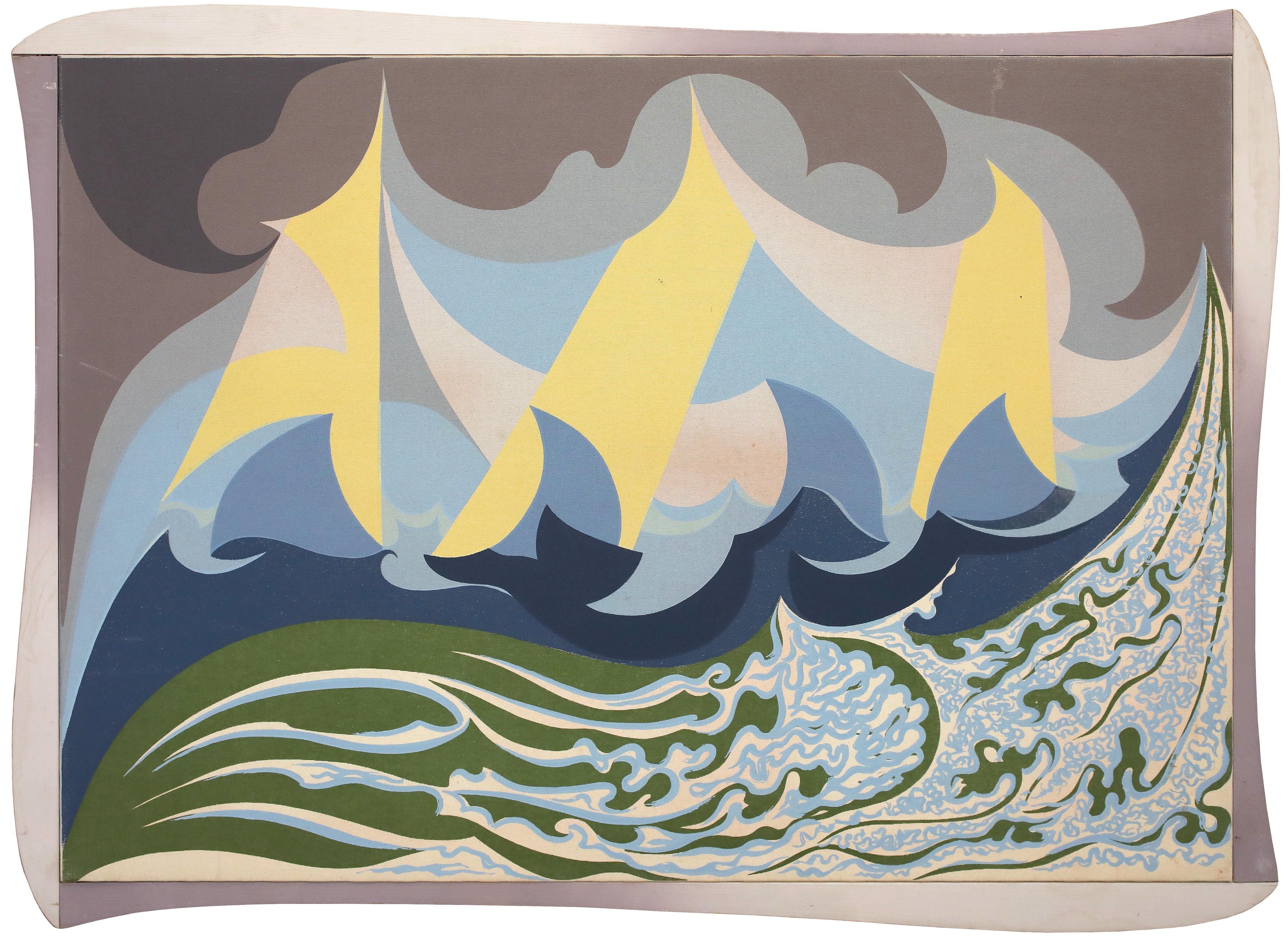 Futur Libecciata - Original Serigraph by Giacomo Balla - 1920 1