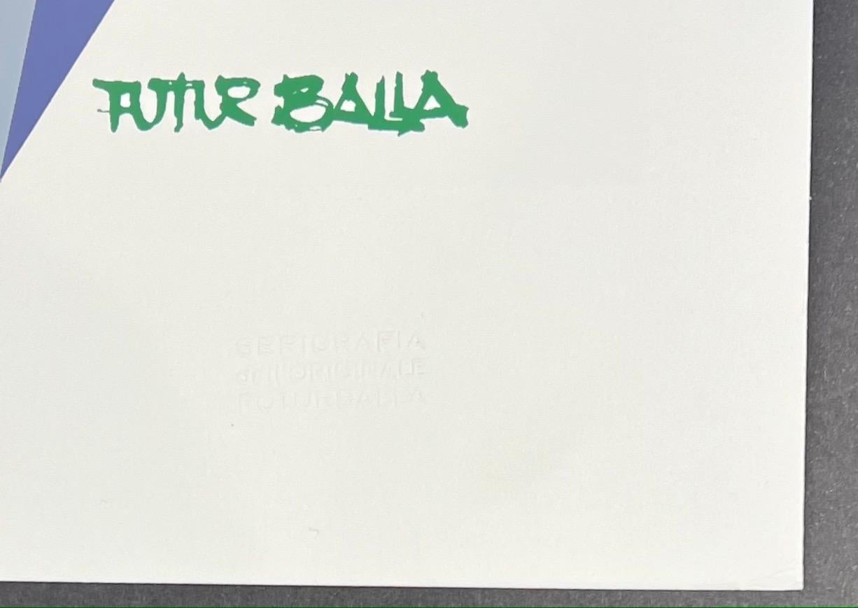 Giacomo Balla ( 1871 - 1958 ) Equilibrio Spaziale - Screenprint on paper 1