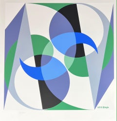 Giacomo Balla ( 1871 - 1958 ) Equilibrio Spaziale - Serigrafia su carta