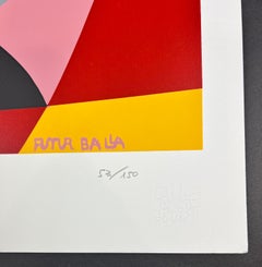 Giacomo Balla ( 1871 - 1958 ) - Forma Rumore + Spazio - Sérigraphie sur papier