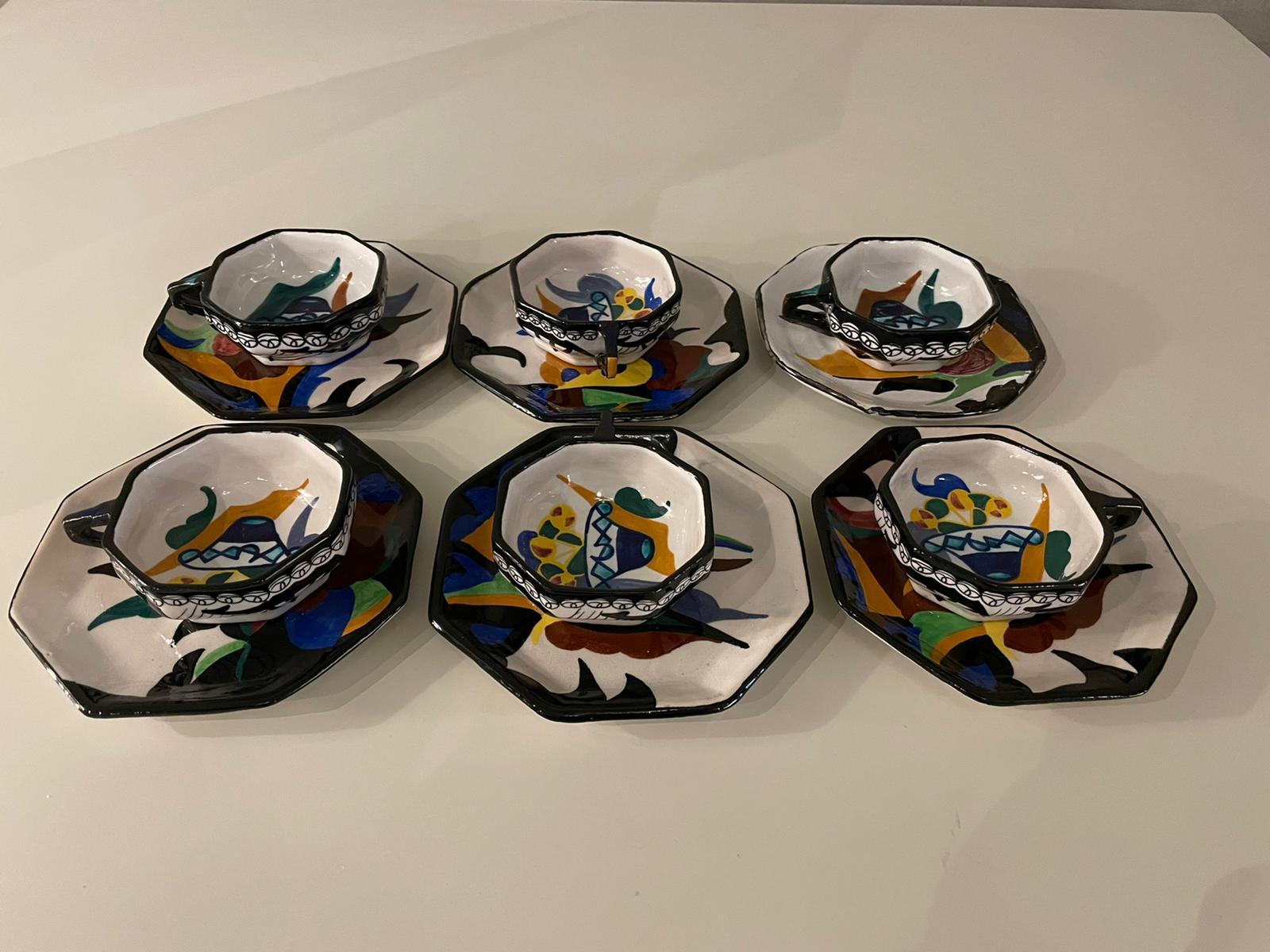 We present an authentic sculpture by the famous futurist artist Giacomo Balla.
A very rare tea service produced in the middle of the Futurist period in Italy.
Extremely rare object, an identical one is present in the 