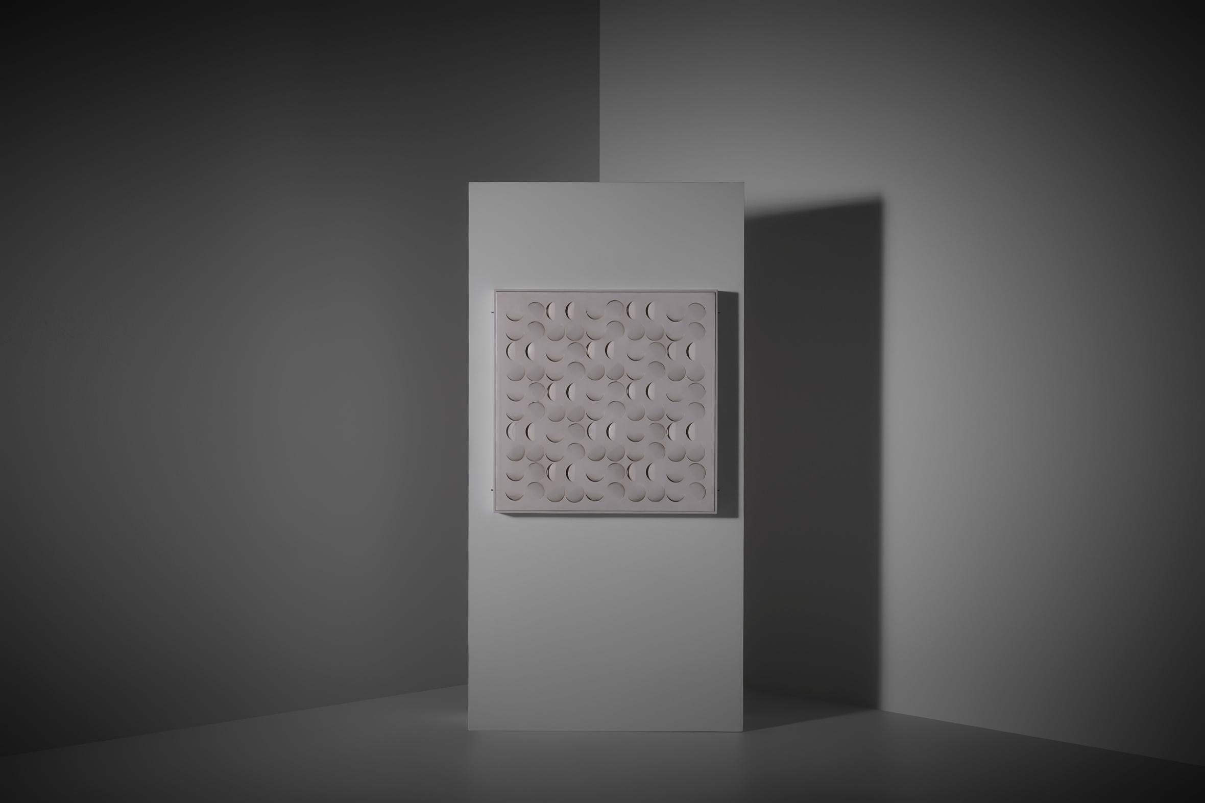 Panneau lumineux sculpturalrabesco de Giacomo Benevelli, Italie 1967 4