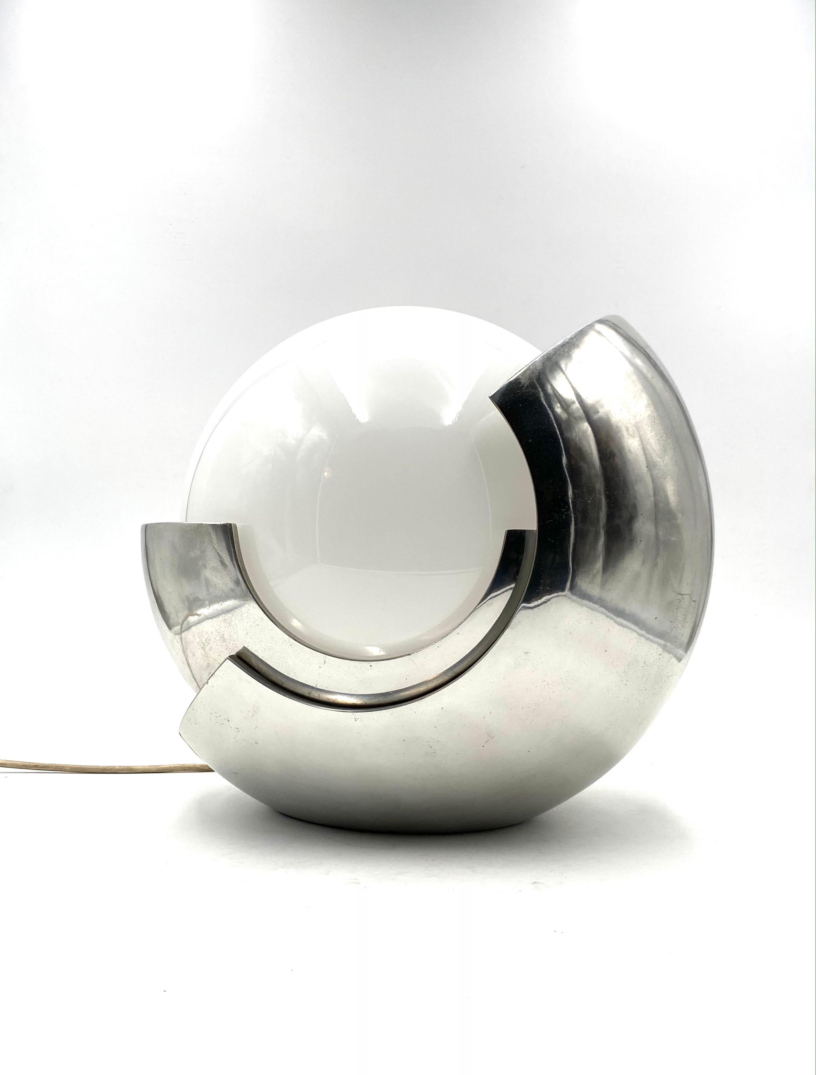 Late 20th Century Giacomo Benevelli, 'Roto' Sculptural Table Lamp, Gaetano Missaglia, 1970 For Sale