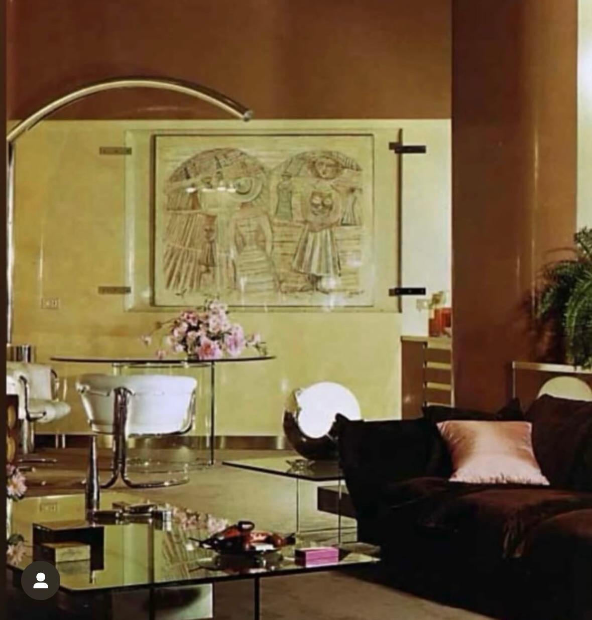 Lámpara de sobremesa Giacomo Benevelli Modelo Roto para Missaglia, Italia, circa 1970 en Bueno estado para la venta en Chicago, IL