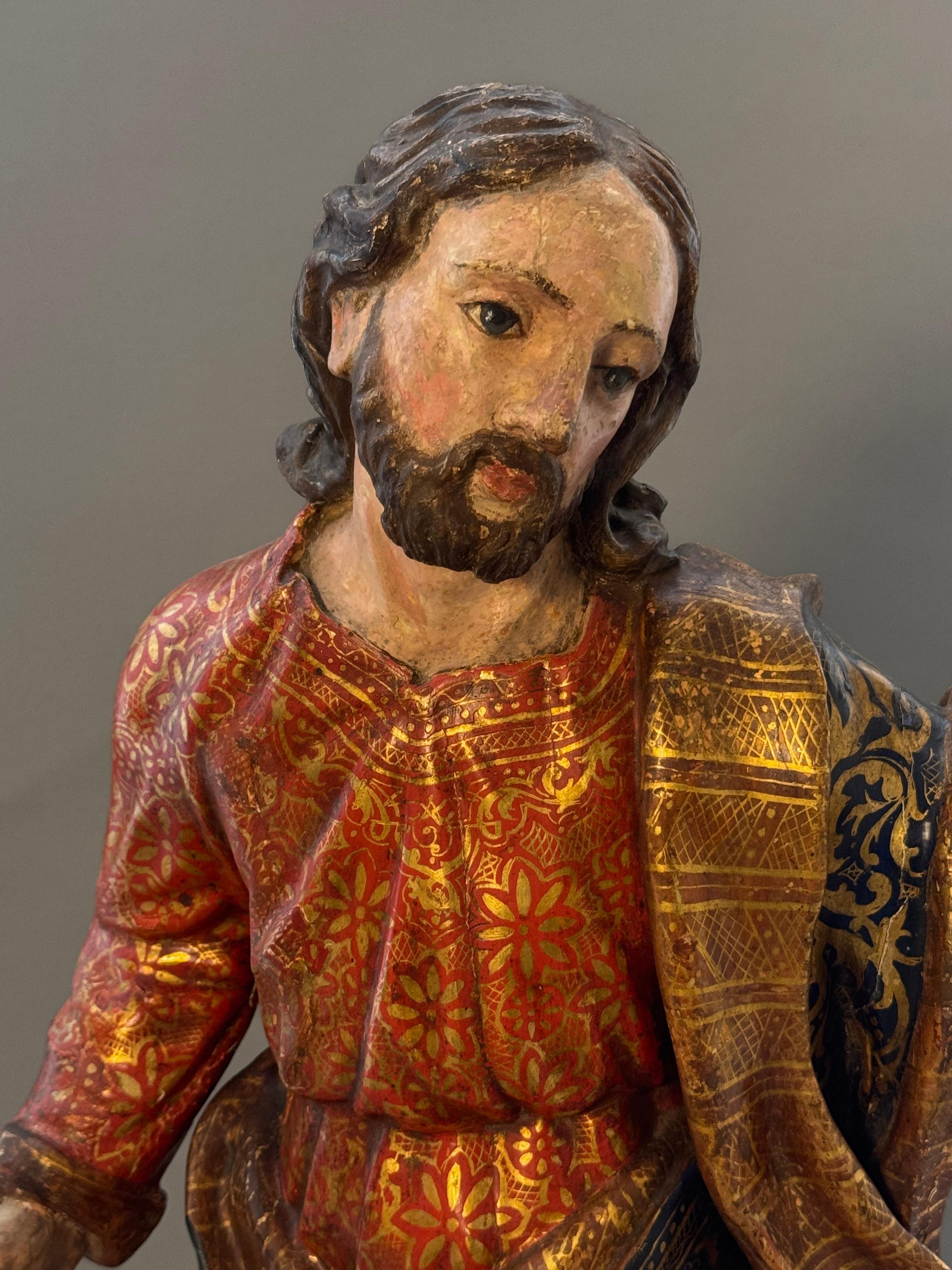 Italiano Giacomo Bertesi, scultura raffigurante Cristo - seconda metà del XVII secolo in vendita