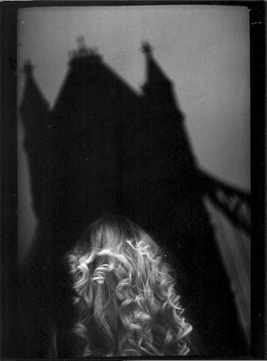 Giacomo Brunelli Black and White Photograph - Untitled #10 (Woman Tower Bridge) from Eternal London - Black and White Photo