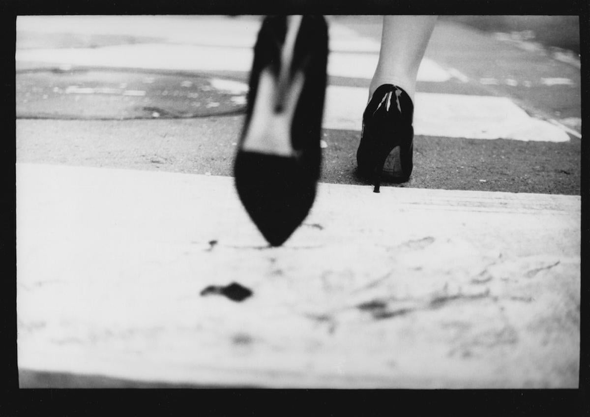 Giacomo Brunelli Black and White Photograph - Untitled #2 (Woman's Heels) from New York - Black and White, Street Photography