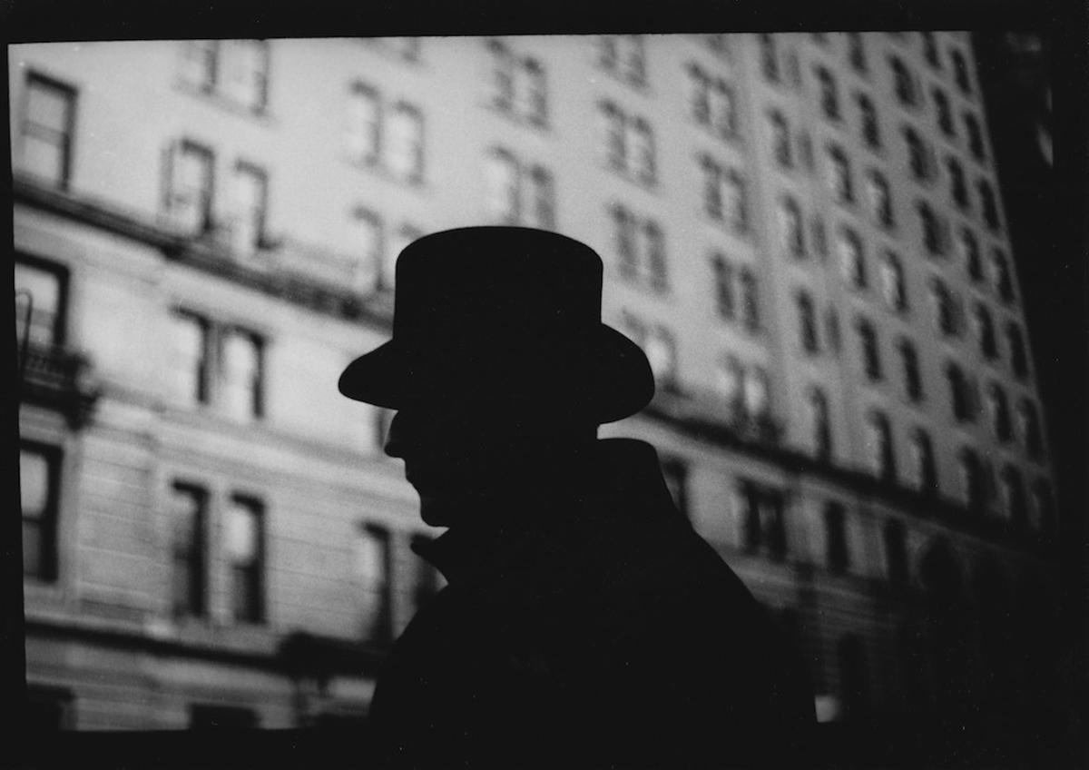 Giacomo Brunelli Black and White Photograph - Untitled #7 (Man's Hat) from New York - Black and White, Street Photography
