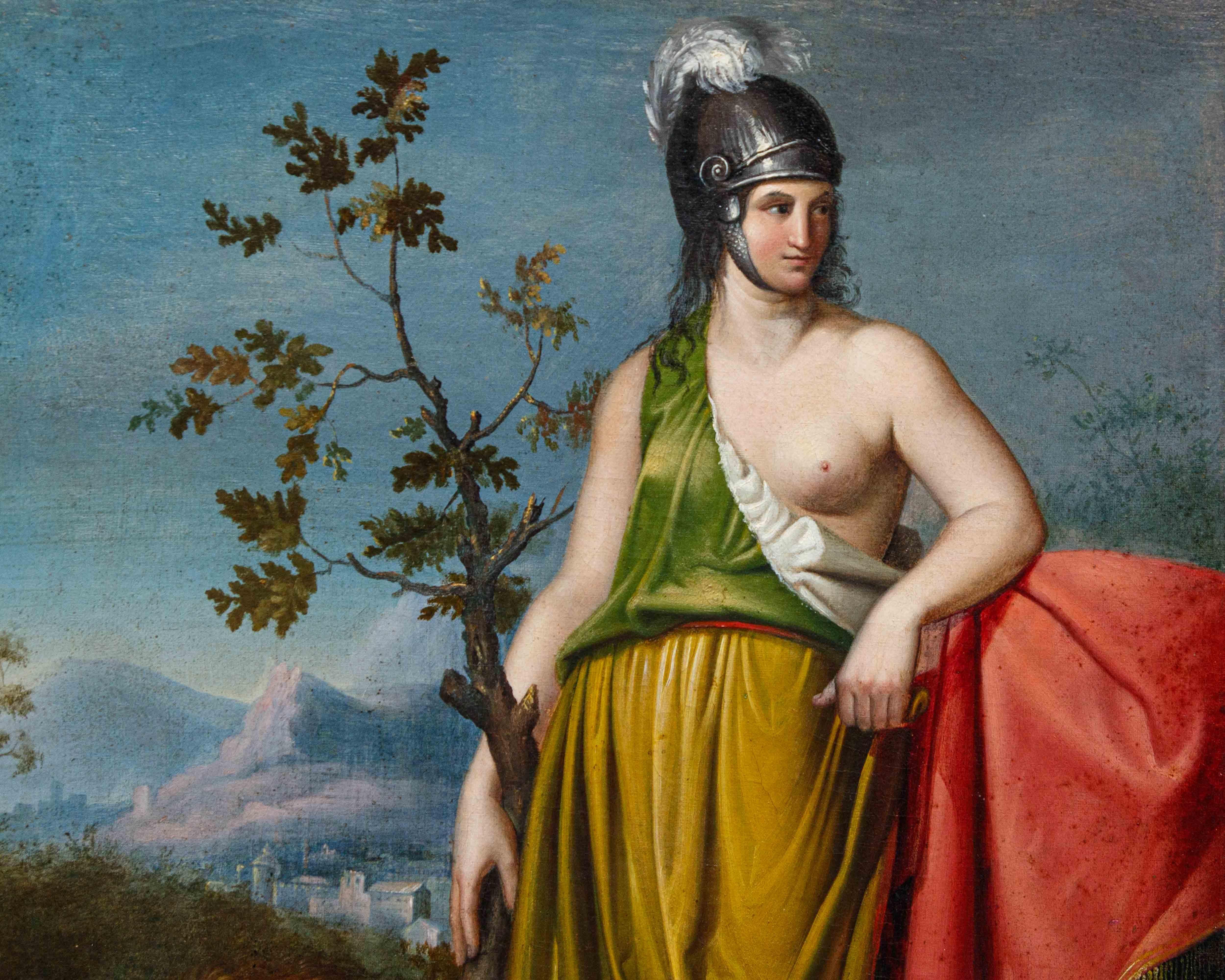 Giacomo Casa (Conegliano, 1827 - Rom, 1887), Allegorie von Venedig (Brown), Figurative Painting, von Giacomo Casa (Conegliano, 1827 - Roma, 1887)