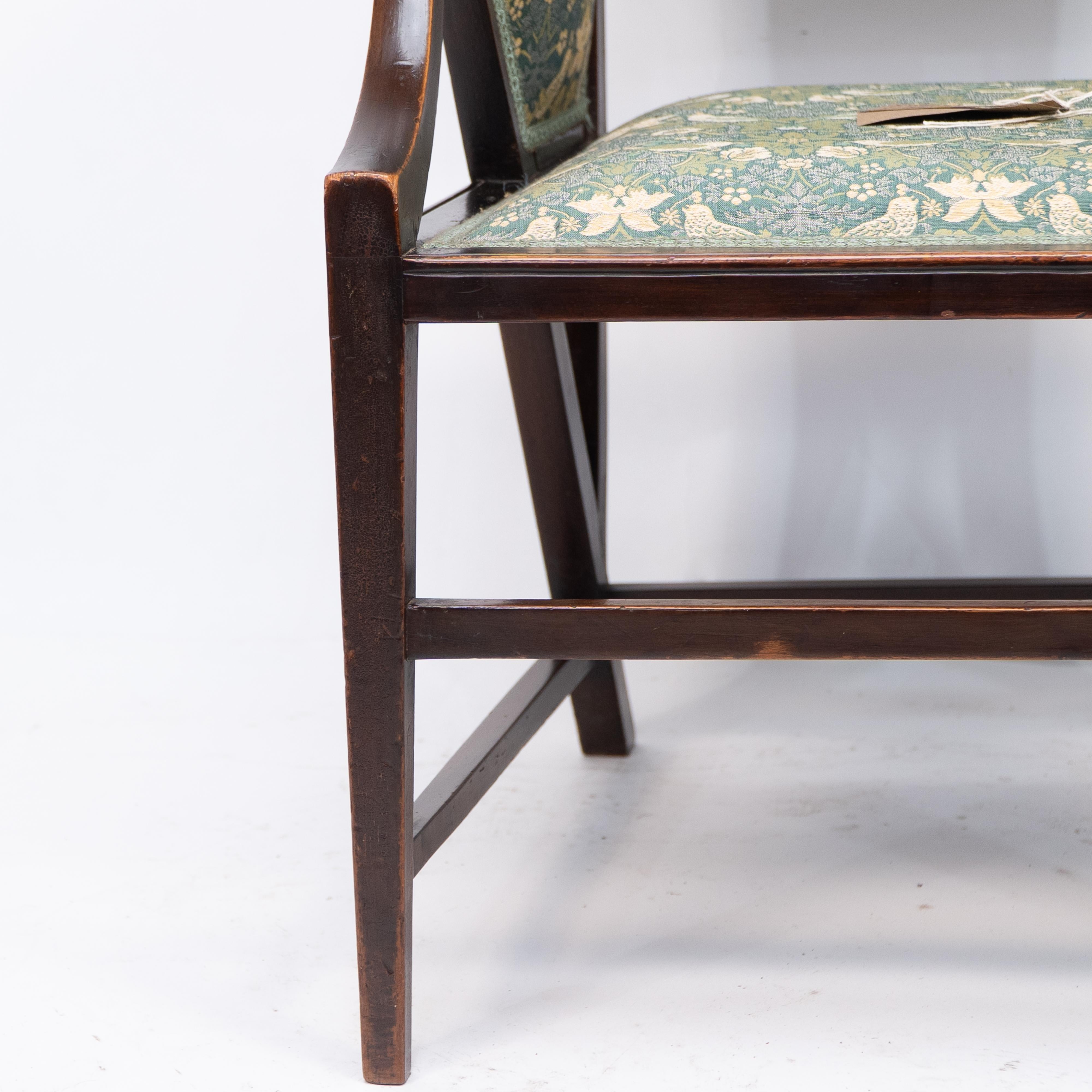 Giacomo Cometti, a Sophisticated Anglo-Japanese Style Armchair of Angular Design For Sale 2