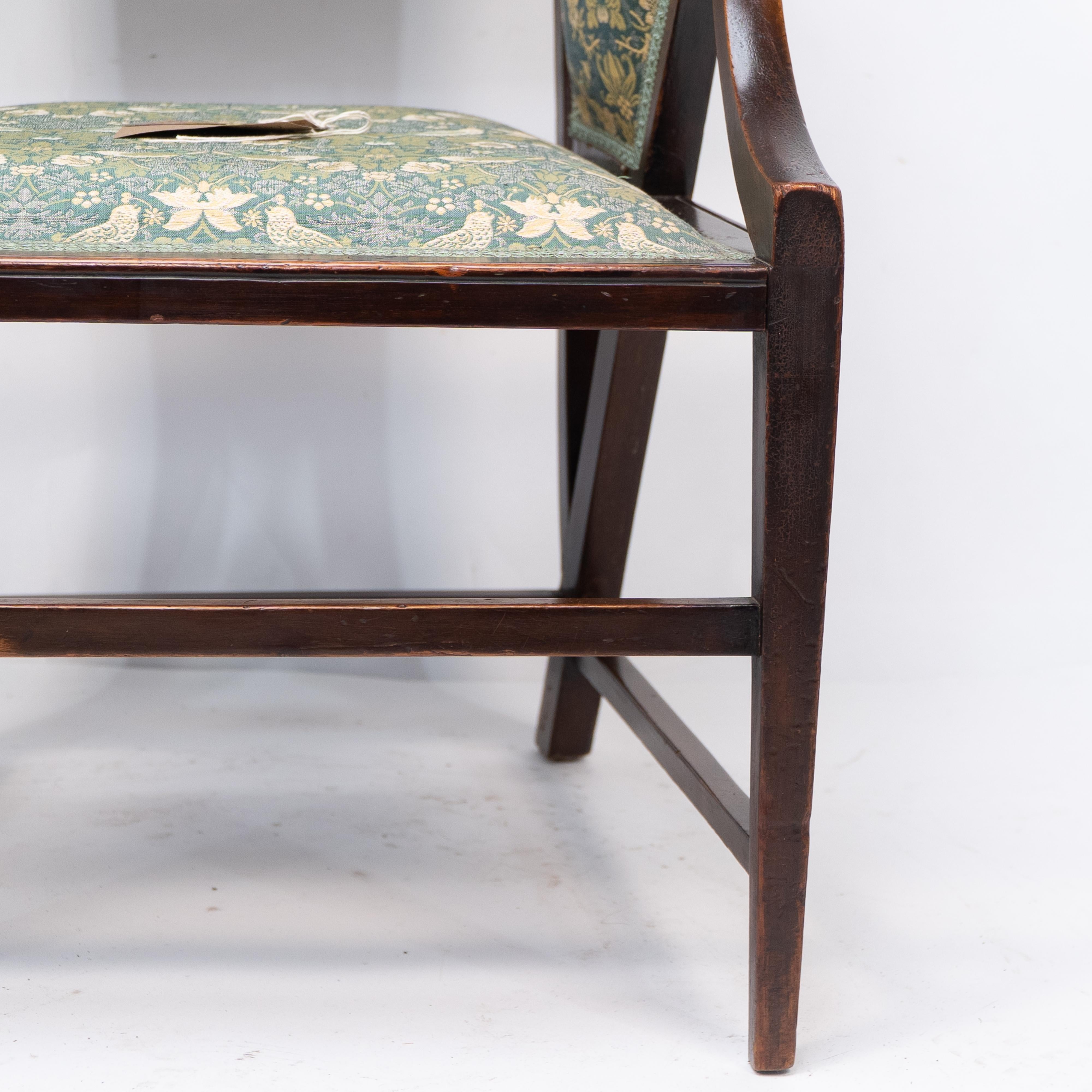 Giacomo Cometti, a Sophisticated Anglo-Japanese Style Armchair of Angular Design For Sale 3