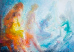 Peinture fantastique de Giacomo de Pass, datée de 1971