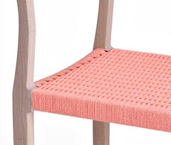 Giacomo Dining Chair in White Oak, Danish Cord