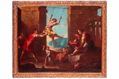 17th Century By Giacomo Francesco Cipper Il Todeschini The Swing Oil On Canvas
