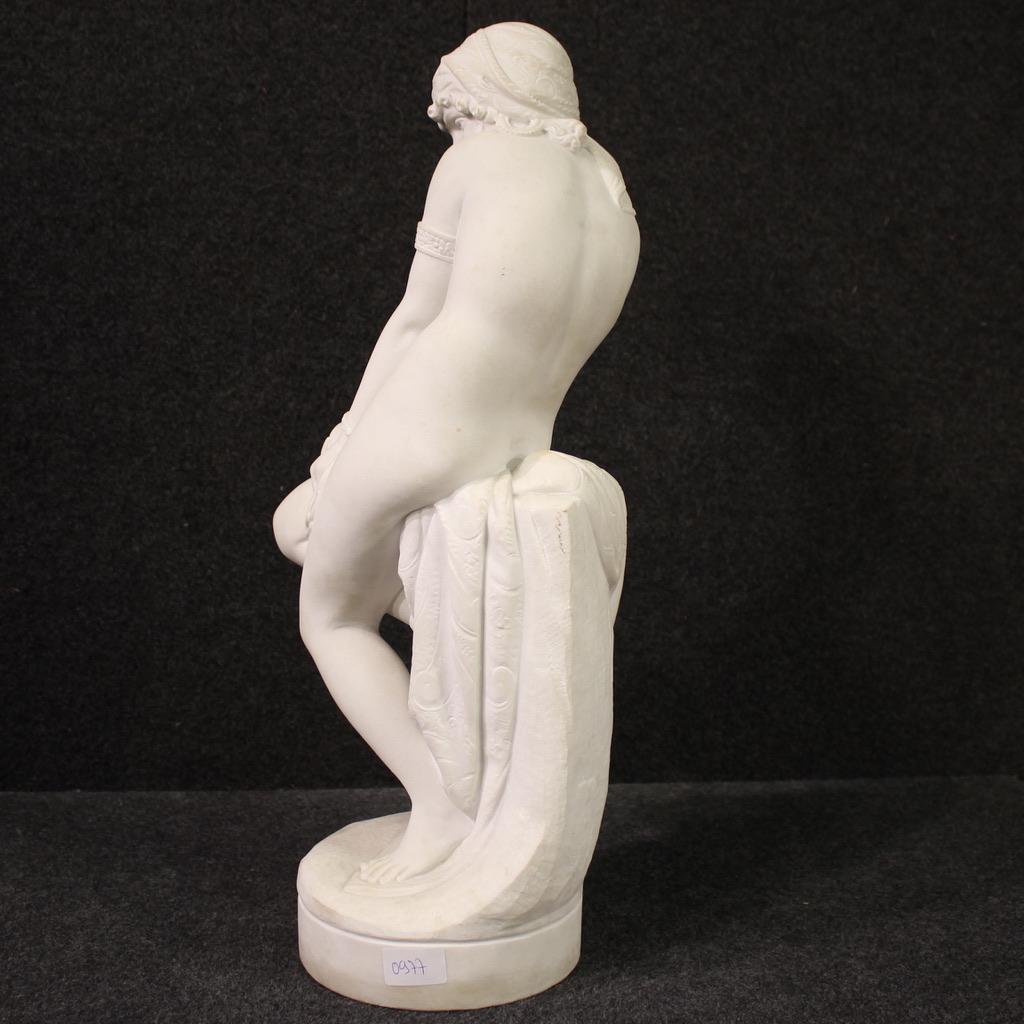 20th Century White Marble Italian Sculpture The Emancipation of Slavery, 1930 For Sale 5
