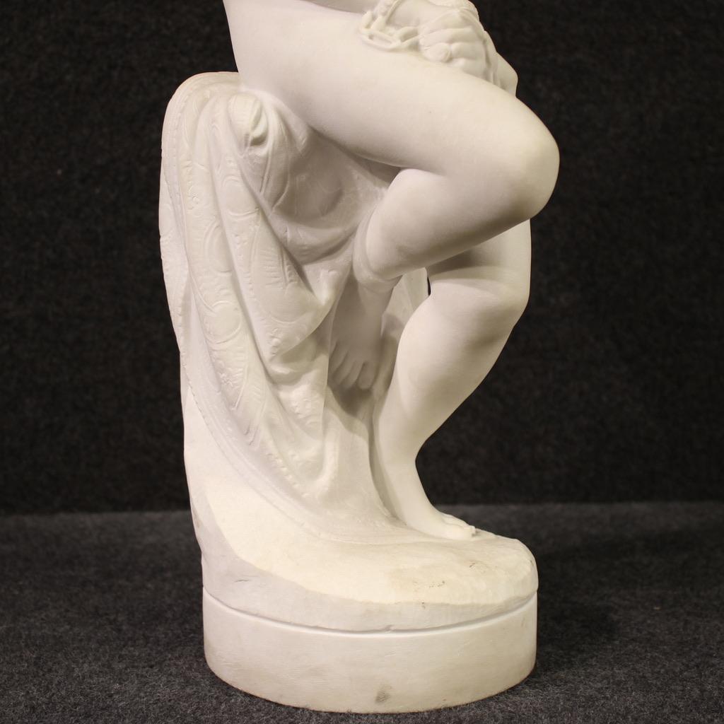 20th Century White Marble Italian Sculpture The Emancipation of Slavery, 1930 For Sale 6