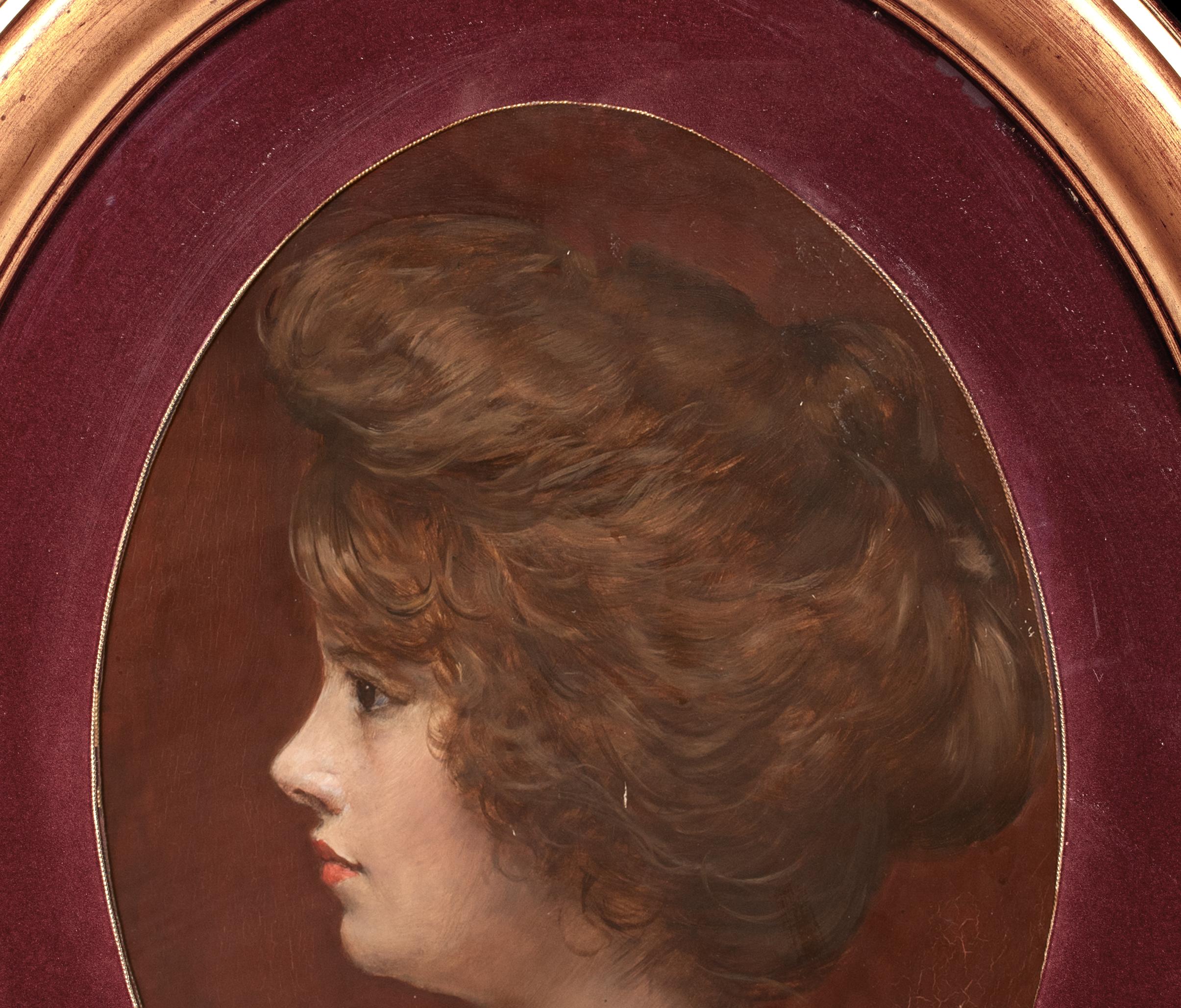 Ritratto di giovane nobile del XIX secolo di Giacomo GROSSO (1860-1938) in vendita 2
