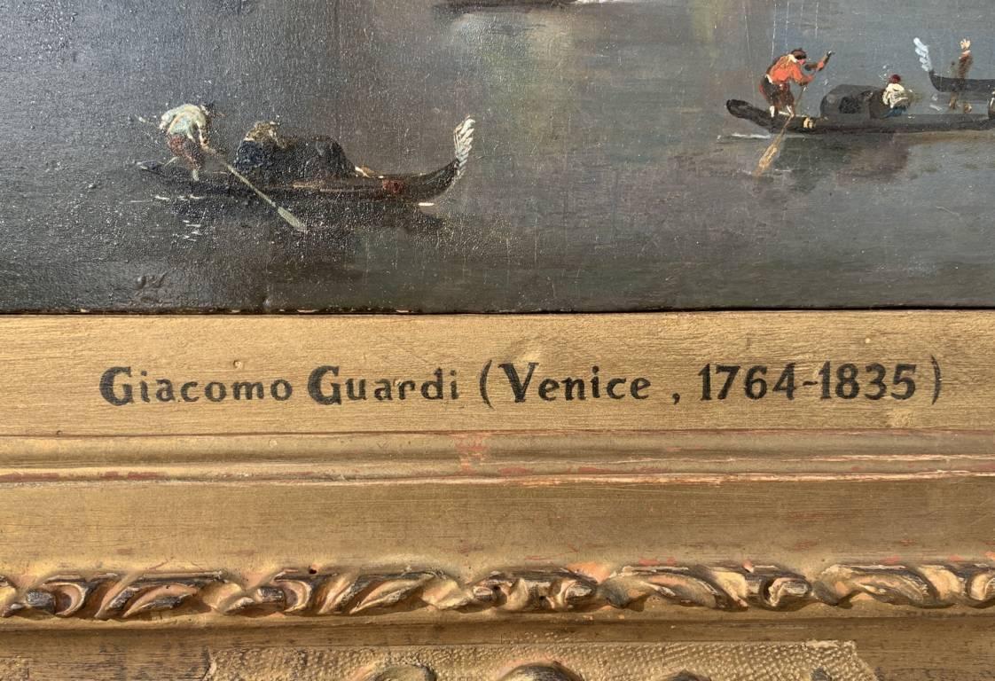 Giacomo Guardi (Venetian Master) - Late 18th century Venice view painting  For Sale 8