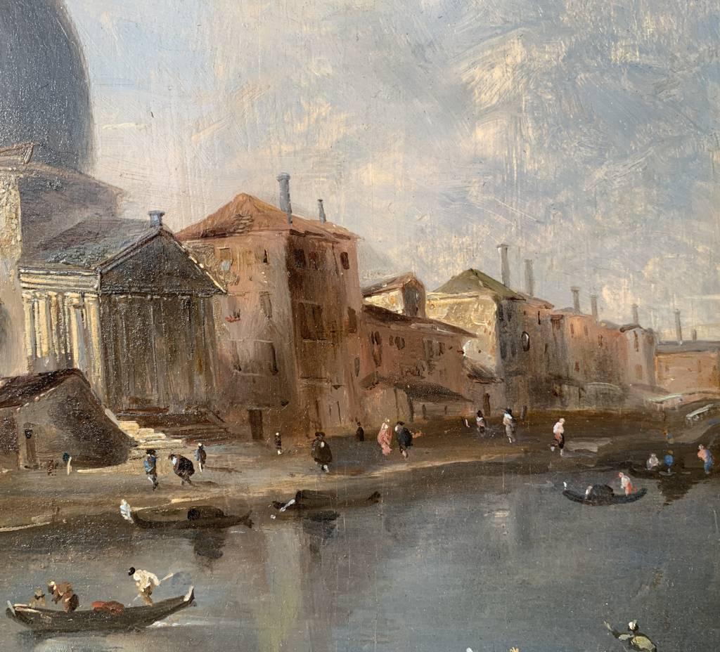 Giacomo Guardi (Venetian Master) - Late 18th century Venice view painting  For Sale 3