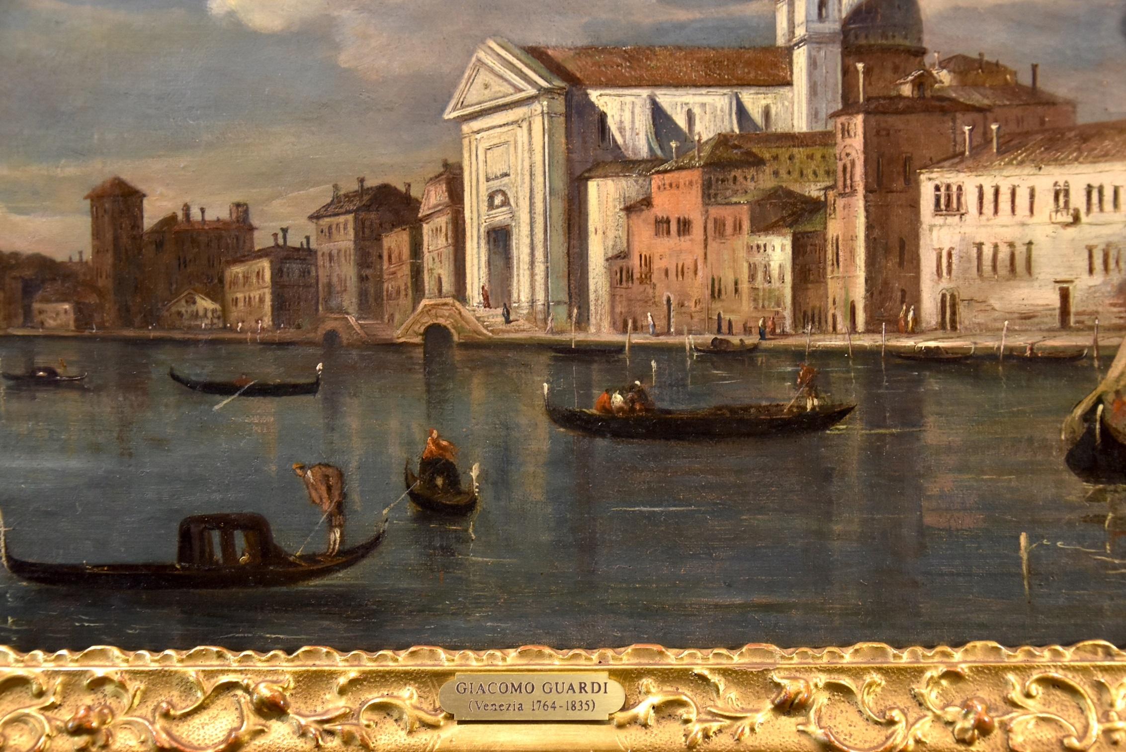 View Venice See Giudecca Guardi 18/19th Century Paint Oil on canvas Old master For Sale 4