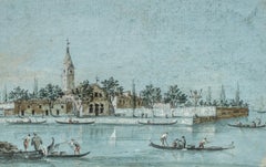 Giacomo Guardi (Venetian vedutist) - late 18th century painting - Venice View
