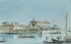 Giacomo Guardi (Venetian vedutist) - late 18th century painting - Venice View
