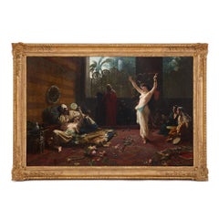 giacomo mantegazza
An idle evening in the seraglio
, antique Orientalist painting