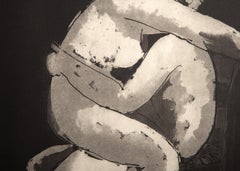 Lovers, Modern Etching by Giacomo Manzù