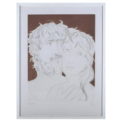 Giacomo Manzù, "Sans titre", ou Hommage à Picasso, 1973