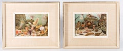 A Pair Of Chromolithographs Entitled Actiniaria 1893