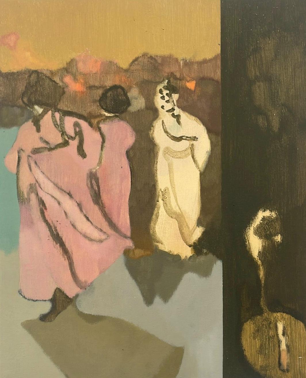 Butteflyes II, 2025, mixed media on canvas, 50 x 40 cm