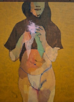 Girl, Contemporary Figurative Oil on Canvas, 40x30 cm