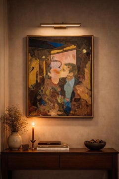 Amantes, Óleo, Estilo Retrato, Antiguo, 50x40 cm