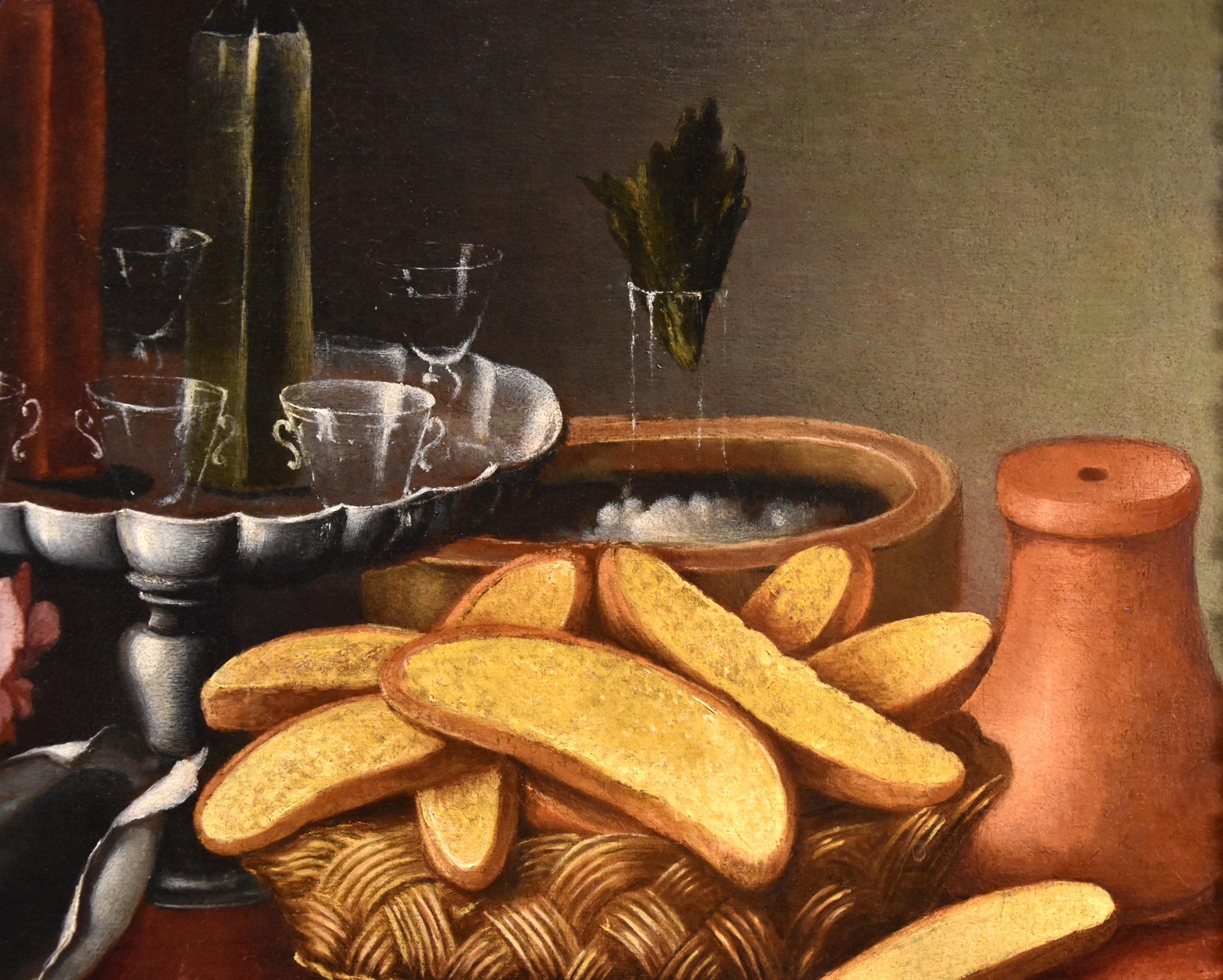 Still Life Flowers Nani 18th Century Paint Oil on canvas Old master Naples Italy For Sale 6