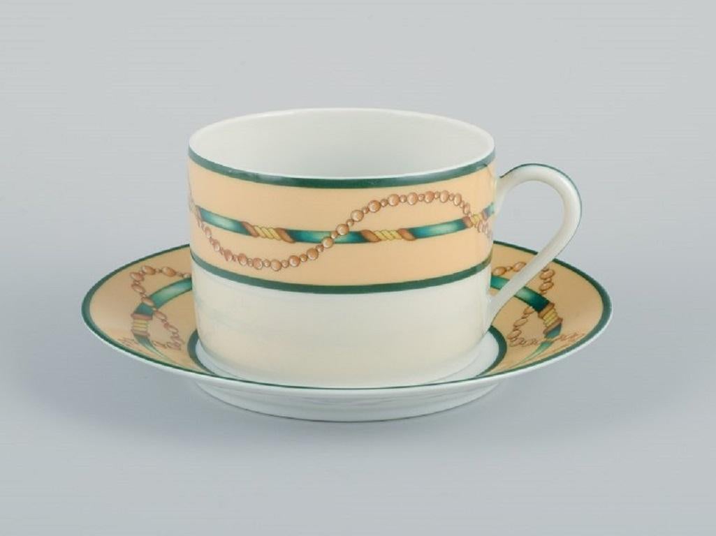 Late 20th Century Giacomo Passera for Porcelaine de Paris, a Four-Person Coffee Service For Sale