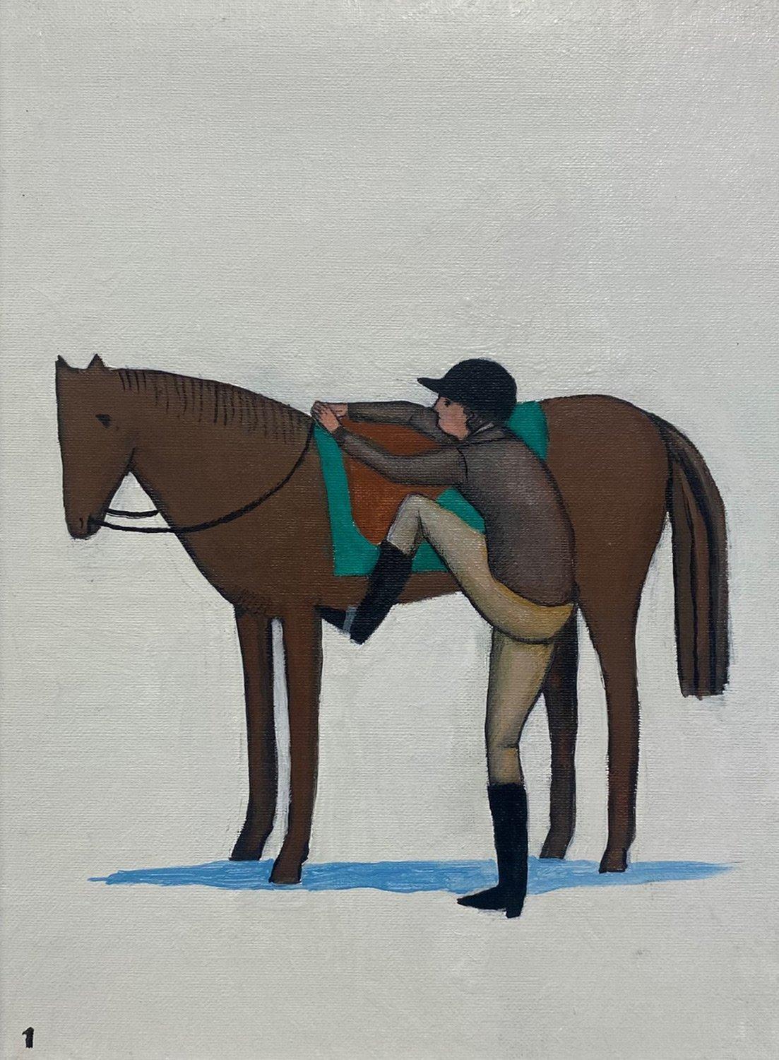 Salire a cavallo 3 - Painting di Giacomo Piussi