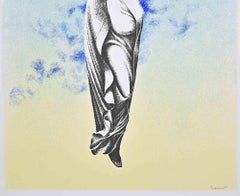 Assumption into Heaven - Etching by Giacomo Porzano - 1970s