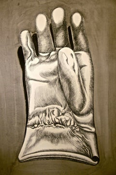 Glove - Etching by Giacomo Porzano - 1972