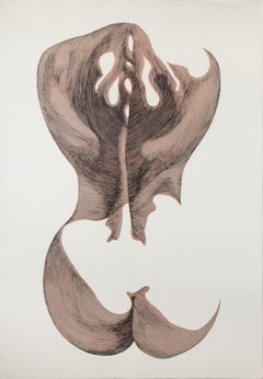 Precio - Mujer de hombros - Grabado original de Giacomo Porzano - 1970s